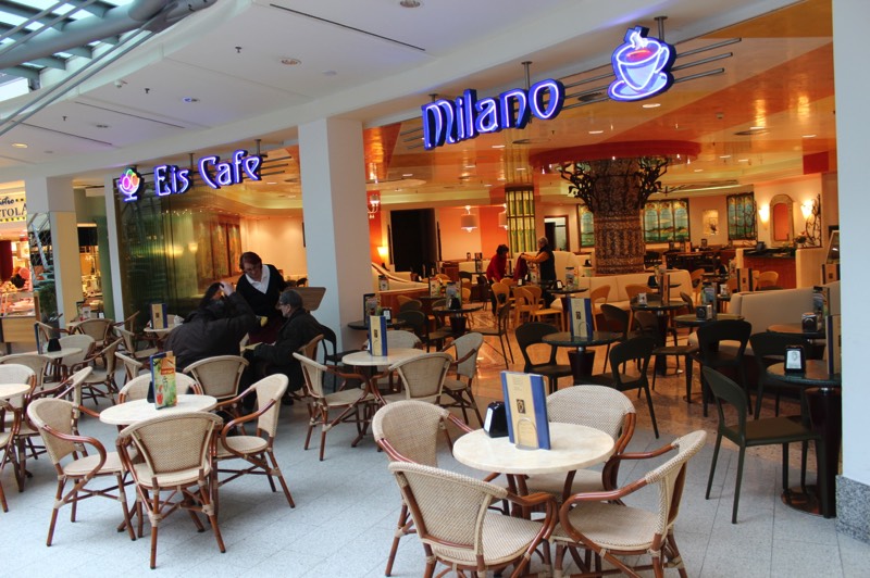 Eiscafé Milano in der Galerie Rostocker Hof